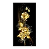 (Grande Taille) 30*60cm - Rose D'Or - 11CT Point de Croix Estampill&eacute;