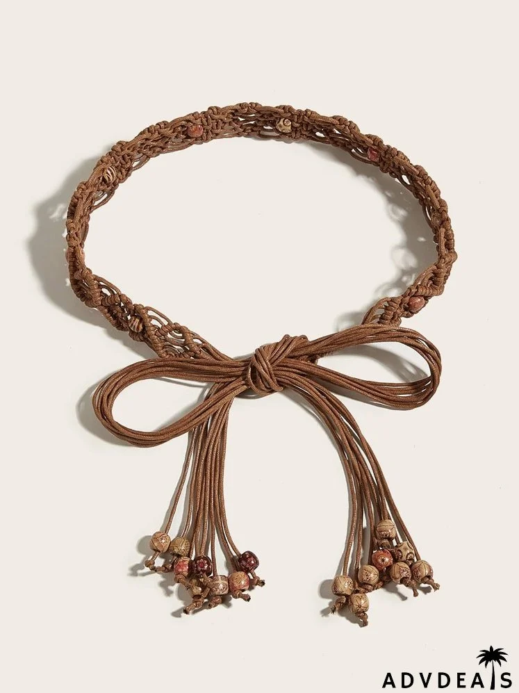 Bead Decor Rope Belt