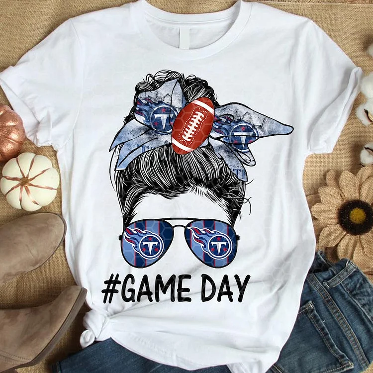 Tennessee Titans Women's White Relaxed T-Shirt