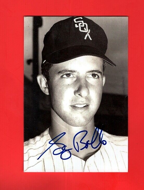 1965/66-GREG BOLLO-CHICAGO WHITE SOX AUTOGRAPHED GLOSSY 4X6 ROOKIE Photo Poster painting