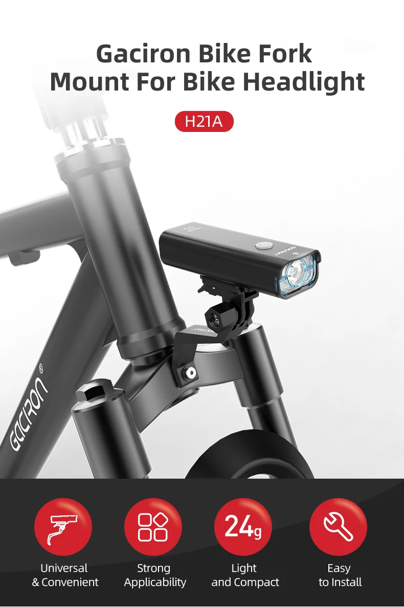 Bike Mount Headlights Extension Bracket TPU And PC Bike Holder Bike