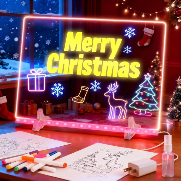 🔥🎨✨ Dive Into a World of Color! This 7-Color LED Board Unleashes Creativity 