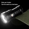 LED Mini Portable Flashlight USB Rechargeable Power Display Emergency Work Light