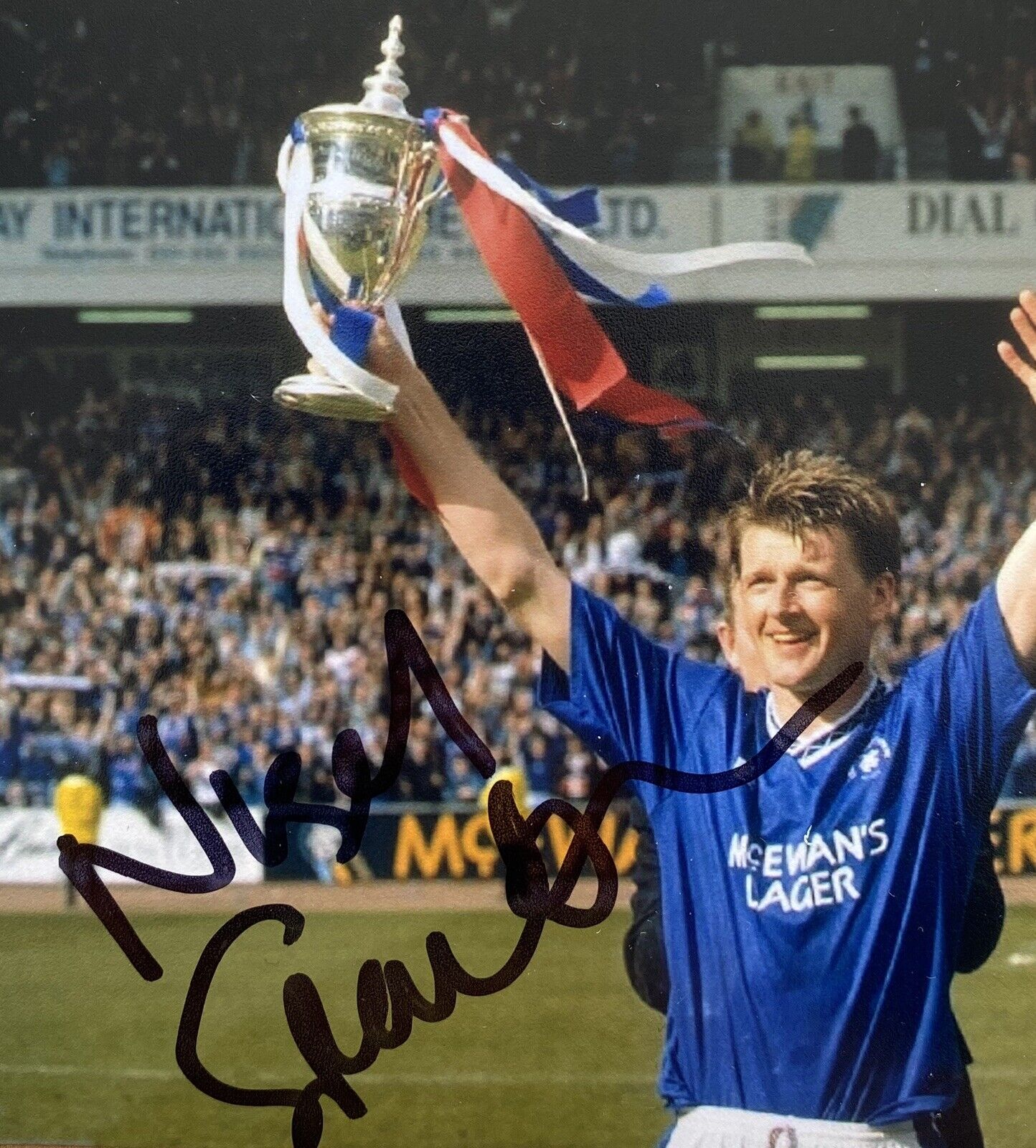 Nigel Spackman Genuine Hand Signed Rangers Photo Poster painting - Smaller Than 6x4 Size