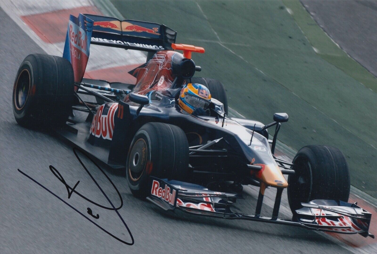 Sebastien Bourdais Hand Signed 12x8 Photo Poster painting F1 Autograph Scuderia Toro Rosso 3