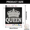 DIY Pearl Painting Crown for Home Wall Decor(25x25cm)