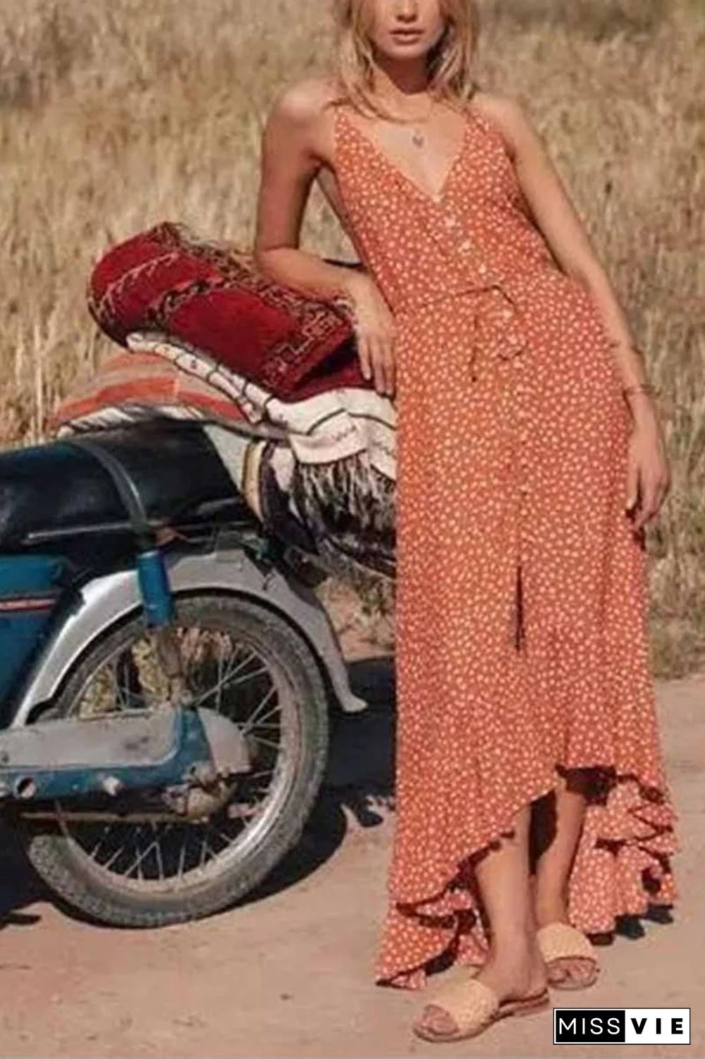 Polka Dot Beach Dress (2 Colors )