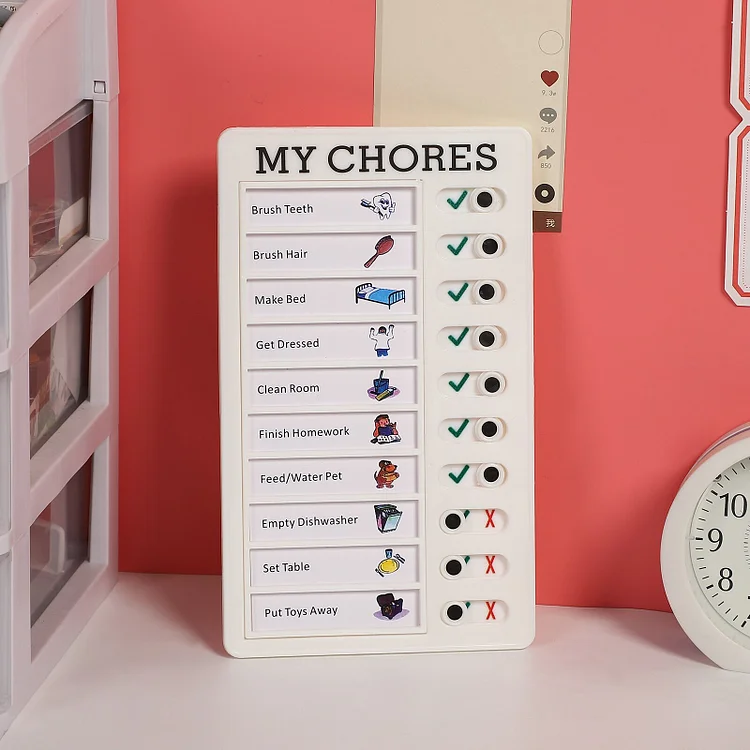 JOURNALSAY Simple Multifunctional Planning Message Check Board Creative Plastic Student To Do List Memo