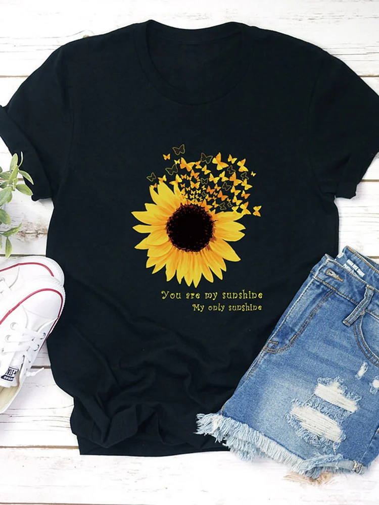 Casual Printed Short Sleeve Top