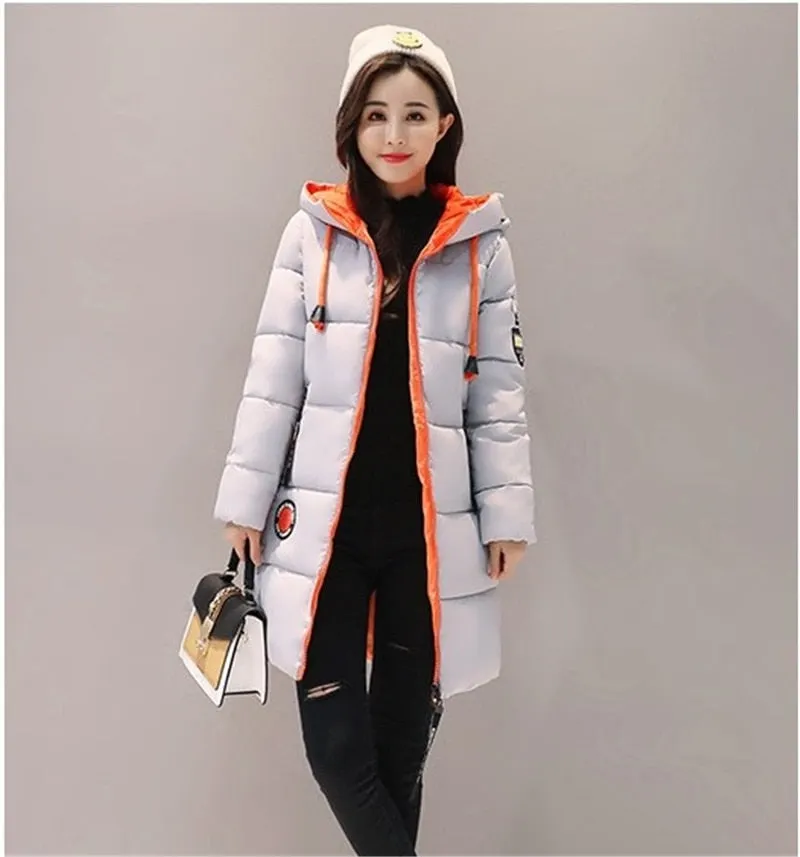 2021 Winter Cotton jacket Women Parkas New Thick Warm Hooded Student Coat Plus size Fashion Female Long Cotton-padded jacket 3XL