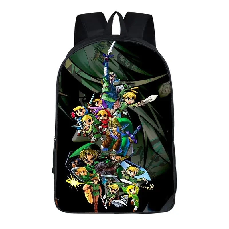 Buzzdaisy The Legend of Zelda Backpack School Supplies Satchel Casual Book Bag School Bag for Kids Boy Girls Backpack Junior Bag