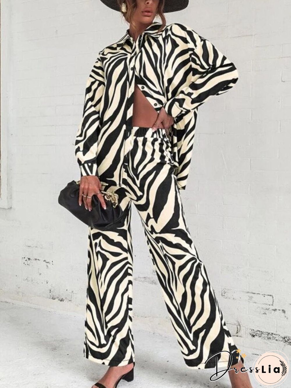 Spring Summer Women Shirt Suits New Cute Fashion High Street Flower Print Long Sleeve Lapel Cardigan + Long Pants Two Piece Set