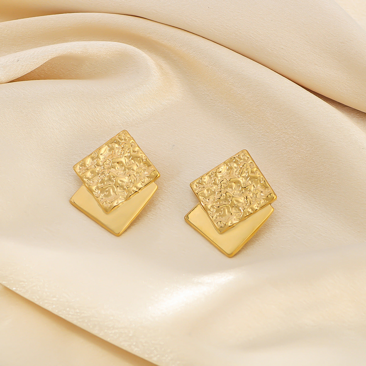 IG Style Circle Sphere Geometric Stainless Steel Electroplating Earrings