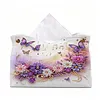 DIY Diamond Painting Creative Design Leather Handmade Tissue Holder Rhinestones Decorative Tissue Box Craft Kits