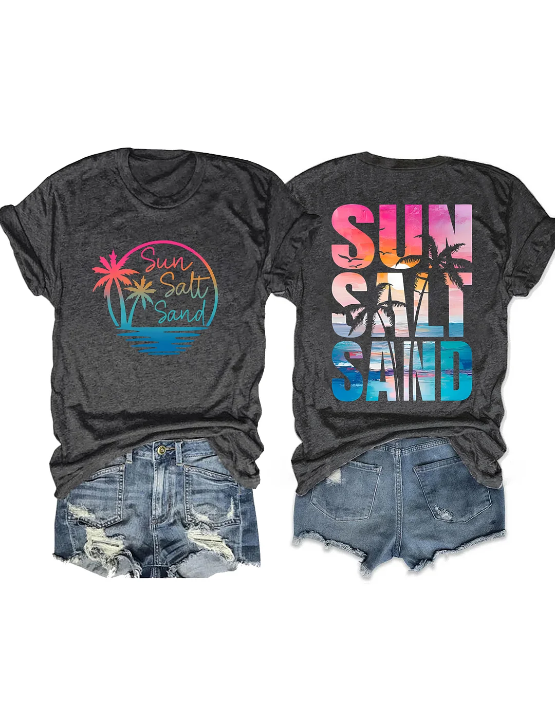 Retro Summer Sun Salt Sand T-shirt