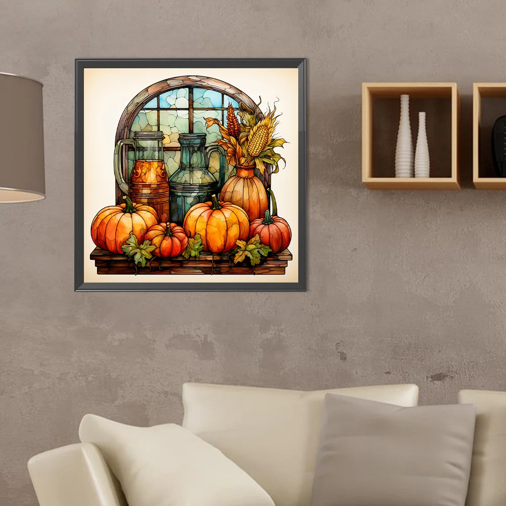 Diamond Painting - Full Round Drill - Pumpkin(Canvas|40*40cm)