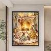 Rabbit Family Full Stamped Cross Stitch Kit 14CT 2-Strand 45x60cm Animal Series