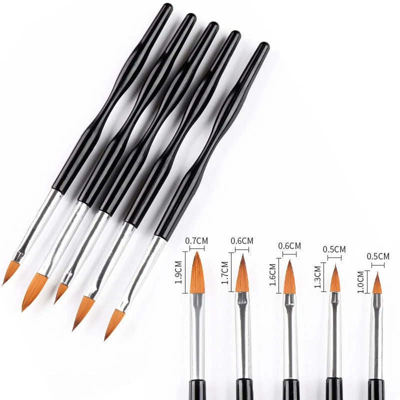 3/5/7/10PCS Multi-Styles Nail Wood Sticks Nail Dotting Pen Nail Brush Kits Nail Art Rhinestones Gems Picking Pen Nail Art Tools-Nail Inspo