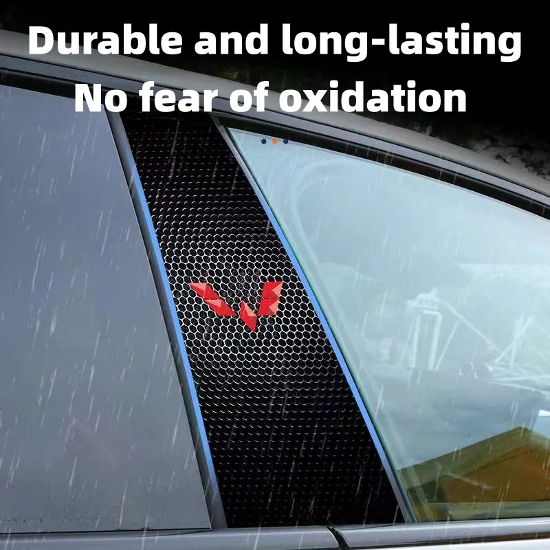 Car Center Column Sticker Personality Creative Decoration Anti-scratch Wear-resistant BC Column Modified Protective Film【2PCS】