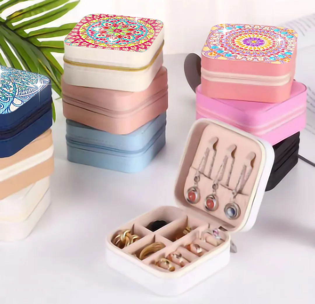 DIY Jewelry Storage Box Special Shape Diamond Case