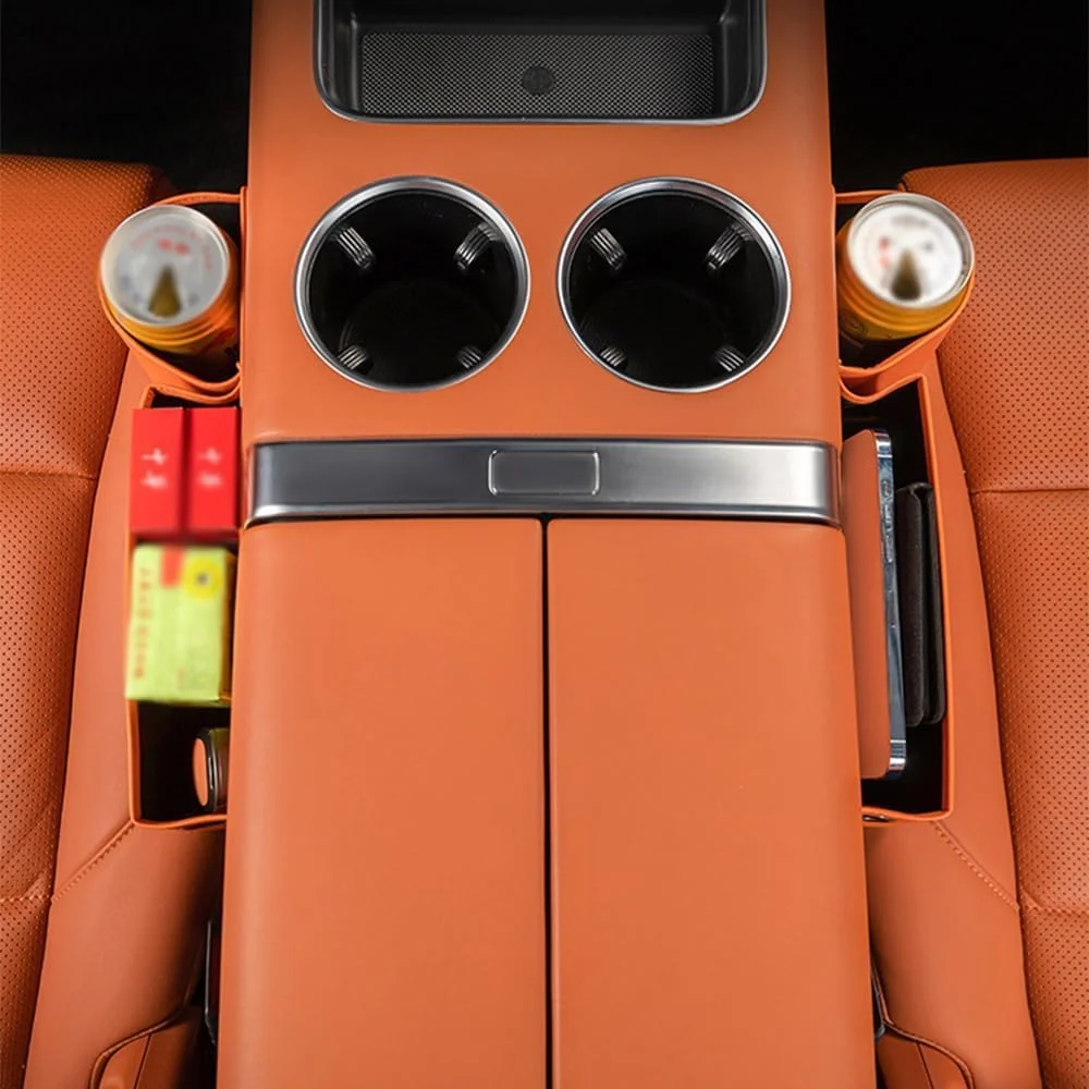 Multifunctional storage box for car seat gap