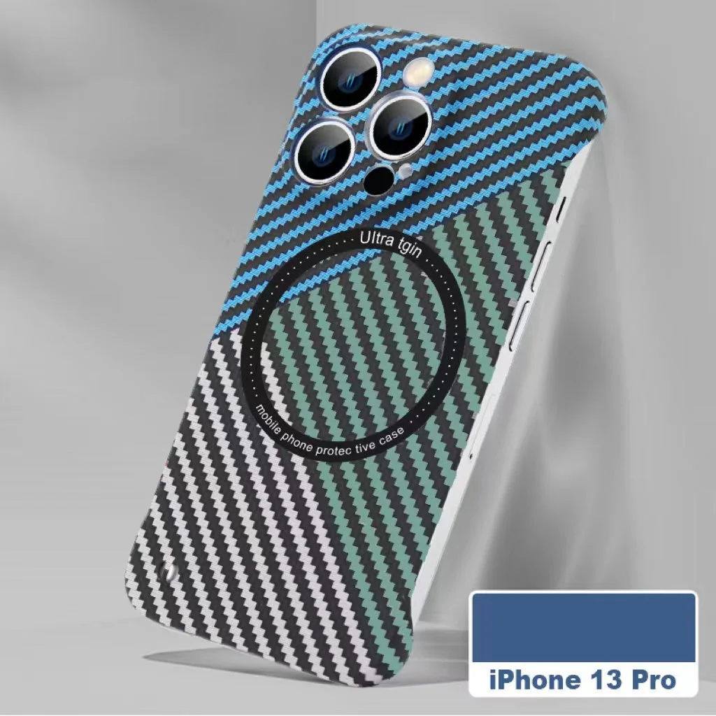 iPhone series magnetic frameless phone case