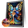 >SALE<5D DIY Full Round Drill Diamond Painting Butterfly Fairy Home Decor 30x40cm
