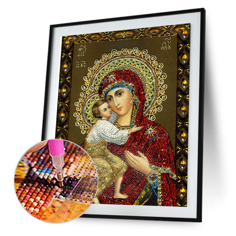 

26x30CM-Religious Figures-Special Shaped Diamond Painting, 501 Original