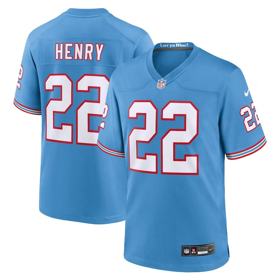 Derrick Henry Tennessee Titans Oilers Throwback Jersey mysite