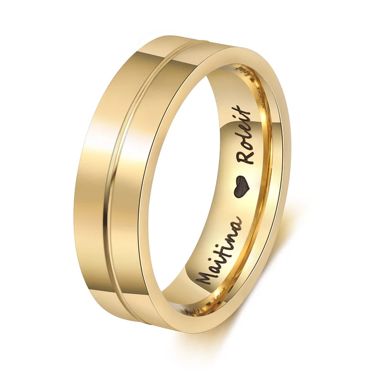 Couple Ring Personalized Love Matching Rings Gift for Couple Friends BBF