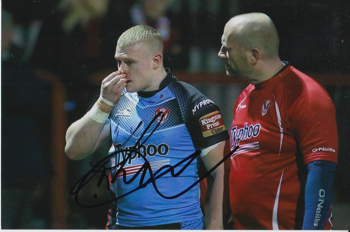 ST HELENS HAND SIGNED LUKE THOMPSON 6X4 Photo Poster painting 4.