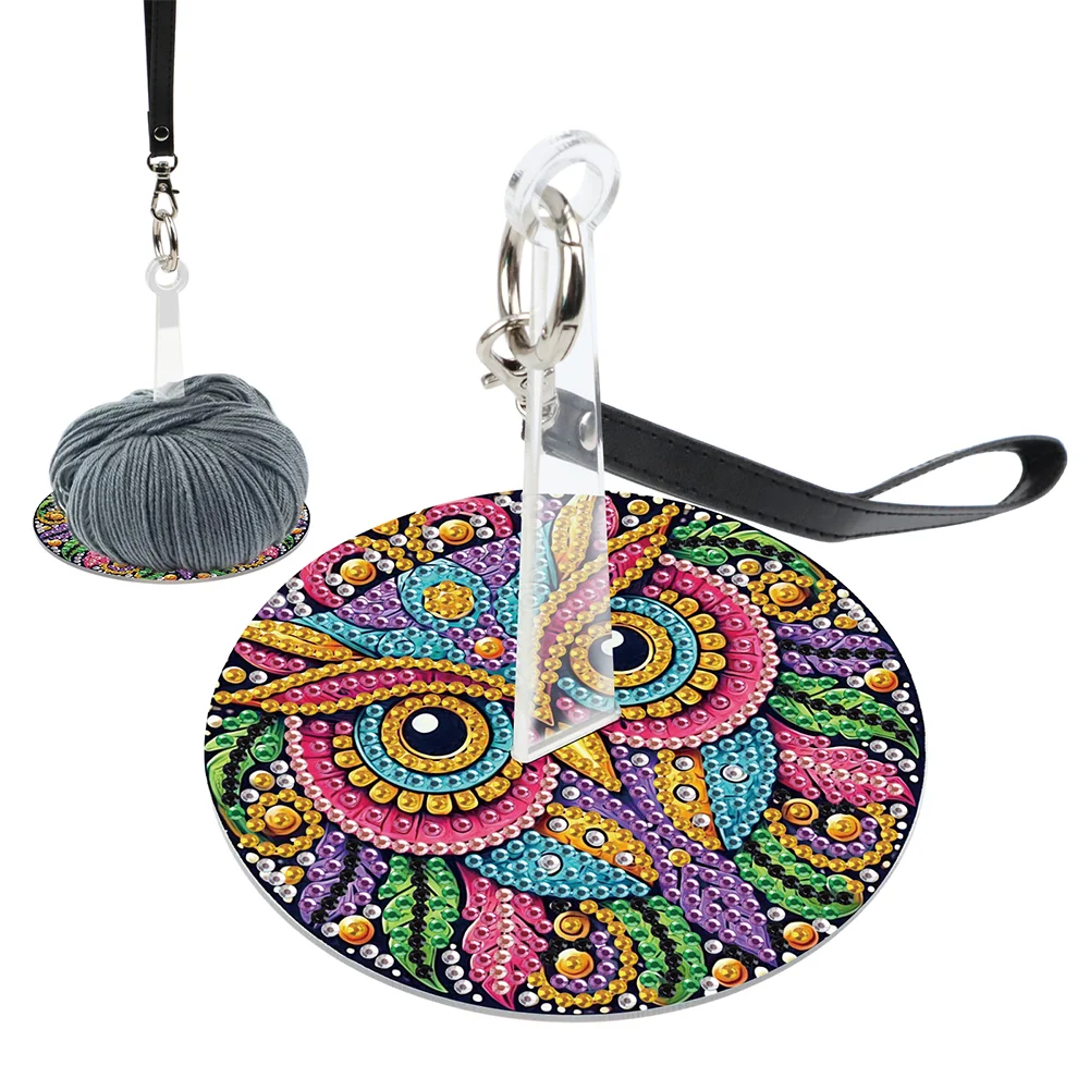 DIY 5D Diamond Painting Kit Wrist Yarn Holder Diamond Art Yarn Holder (Owl)