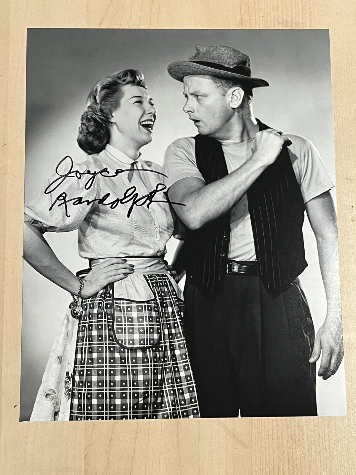 JOYCE RANDOLPH HAND SIGNED 8x10 Photo Poster painting ACTRESS AUTOGRAPHED THE HONEYMOONERS COA