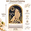 DIY Diamond Art LED Night Light &ndash; Light-Up Table Decor, Double-Sided Printed DIY Crystal Pearl Painting Decoration for Holiday & Gifts(Wolf Skull)