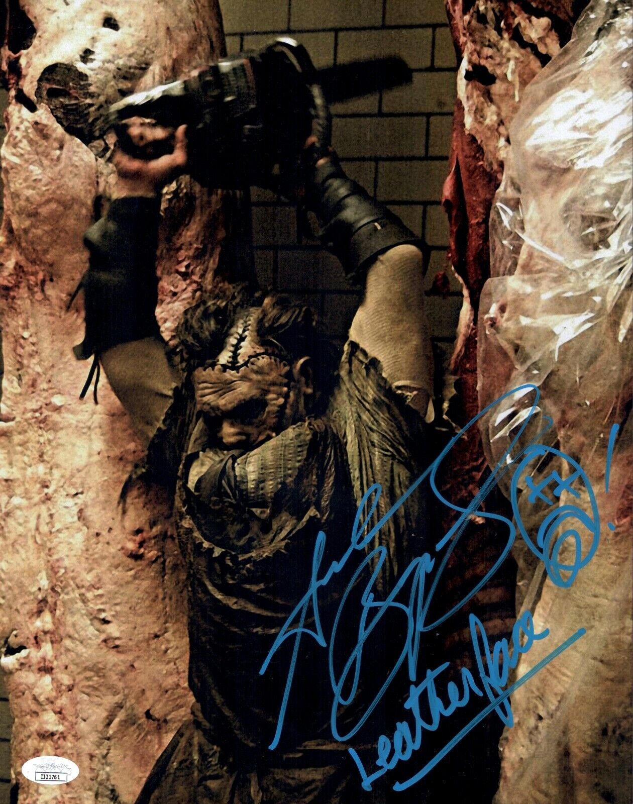 ANDREW BRYNIARSKI Signed 11x14 TEXAS CHAINSAW MASSACRE Photo Poster painting Autograph JSA COA