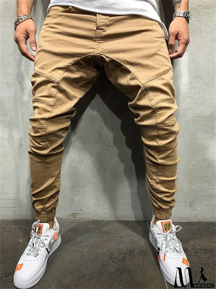 MidiSono - Stylish Simple Comfort Fit Pants for Men