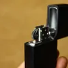 Handcrafted natural ebony men's kerosene lighter made from a single piece of wood