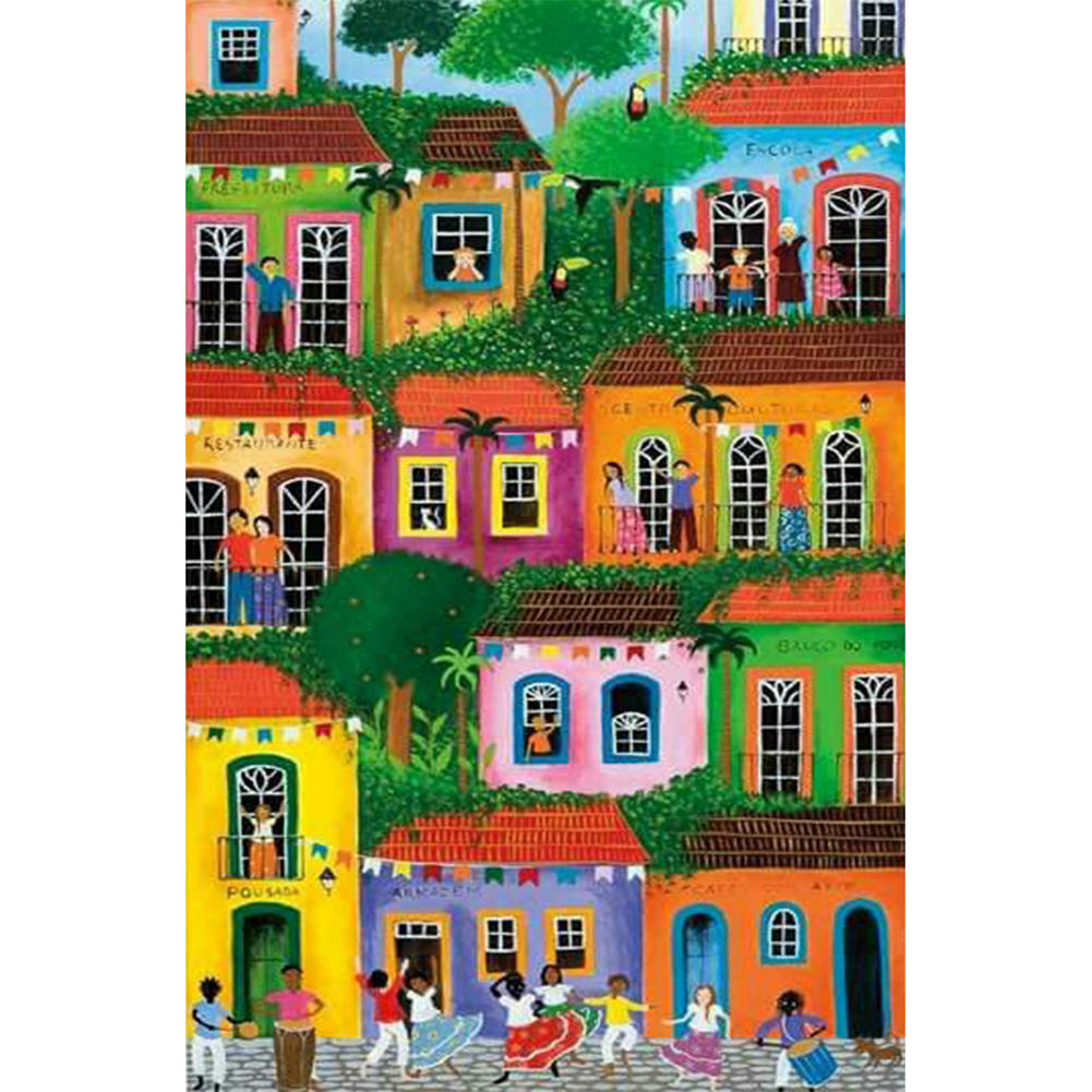 

30*40CM - Round Drill Diamond Painting - House, 501 Original