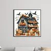 Diamond Painting-DIY Full Round Drill Halloween House(40*40 CM)