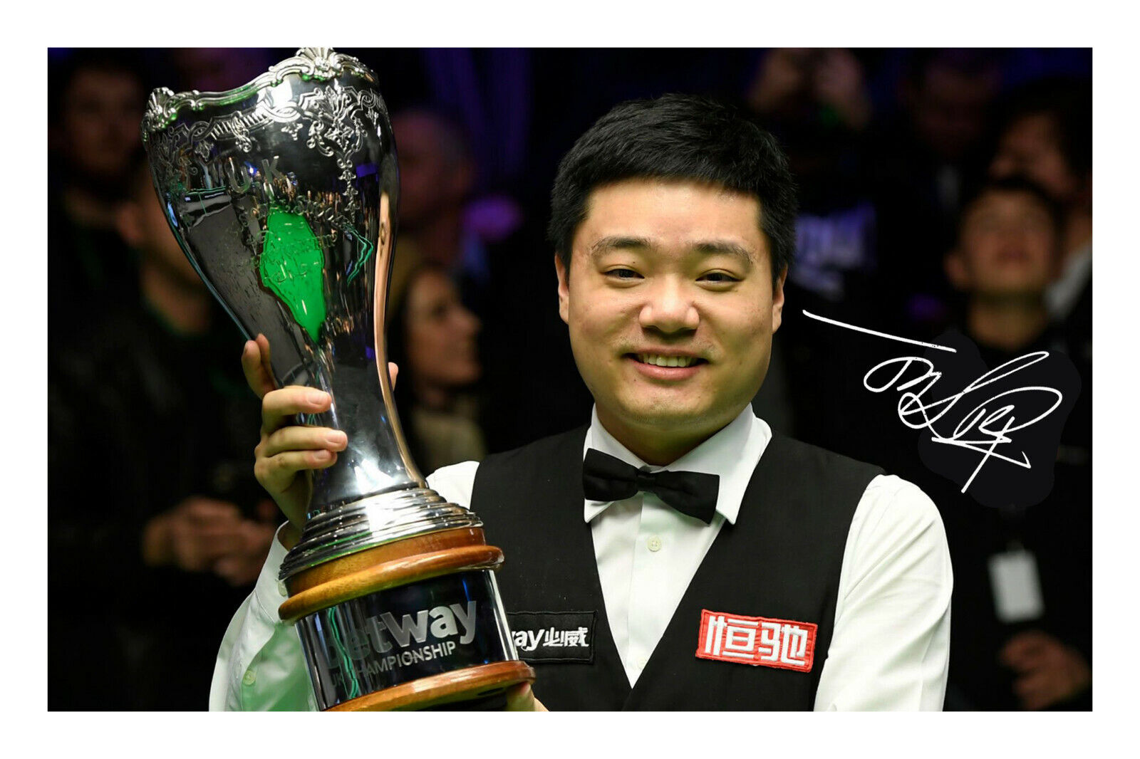 Ding Junhui Signed A4 Photo Poster painting Print Autograph Snooker World UK Masters Champion