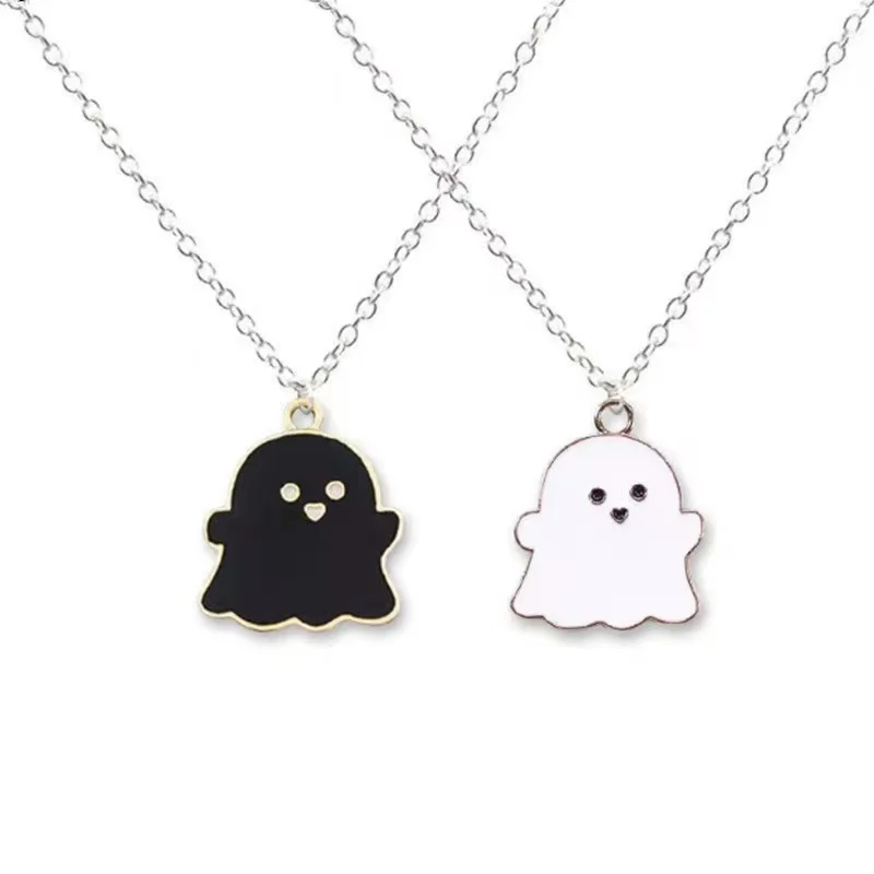 👻Early Halloween Sale 👻 Customized Matching Boos Necklace( 2 necklace in 1) 
