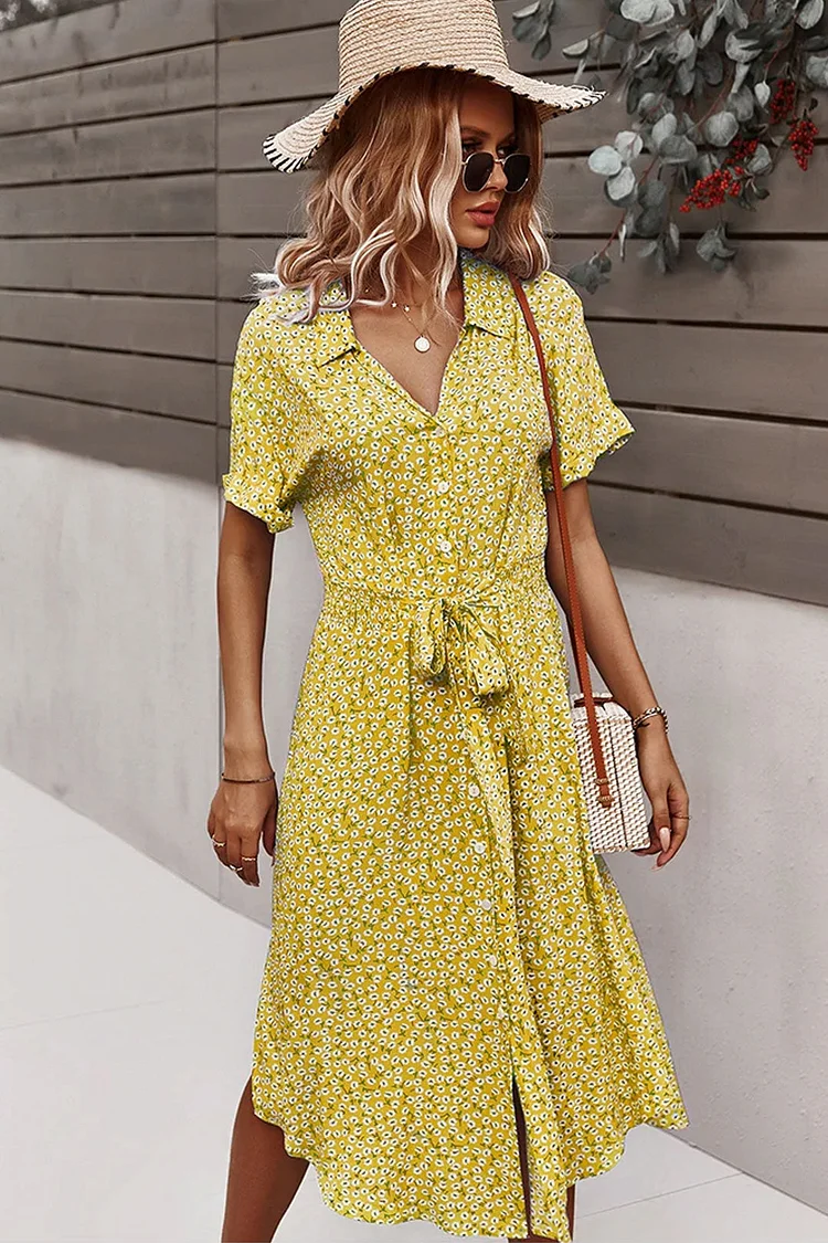 Luditu Midi Dress, Sundress, Layla Yellow