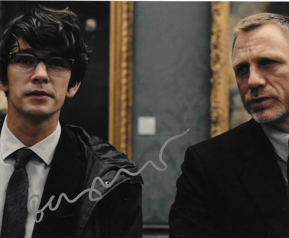 * BEN WHISHAW * signed 8x10 Photo Poster painting * JAMES BOND SPECTRE * Q * NO TIME TO DIE * 2