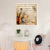 Violin Notes-11CT Stamped Cross Stitch 45*45cm