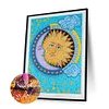 Diamond Painting-DIY Full Crystal Rhinestone Sun Moon