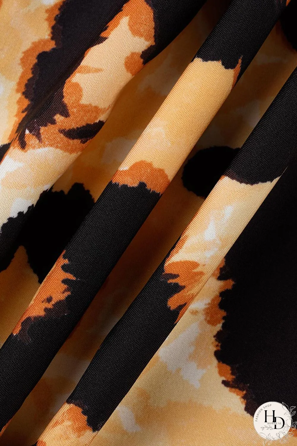 Camouflage Fashion Casual Print Patchwork Turndown Collar Shirt Dress