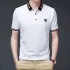 Men's ice silk casual polo shirt