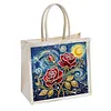 DIY Linen Diamond Art Handbag Craft Kit for Adults Beginners Shopping Gift