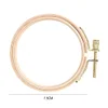 DIY Wooden Cross Stitch Frame Needlework Hoop Ring Hand Embroidery Tool