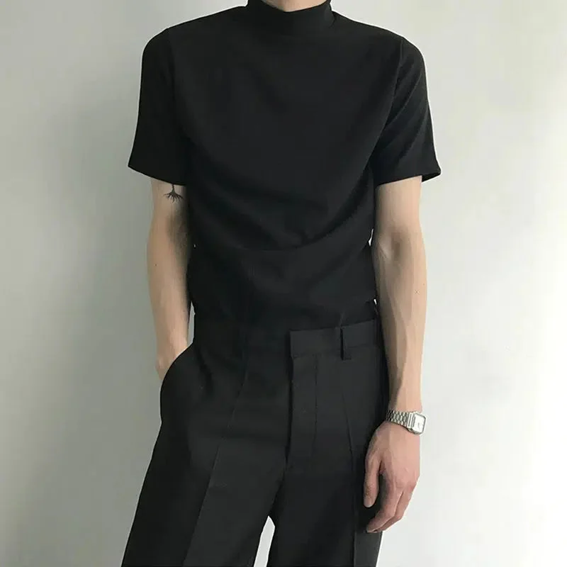 Aonga Half Turtleneck Short Sleeve T-shirt